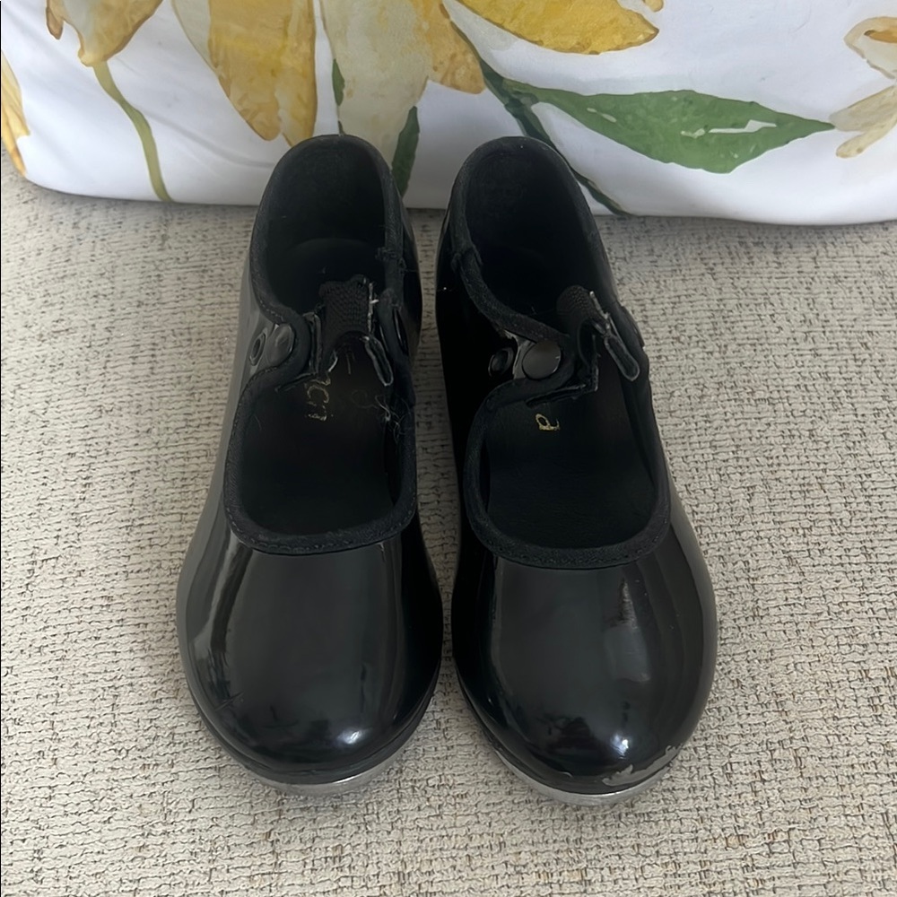 Kids Black Tap Dance Shoes